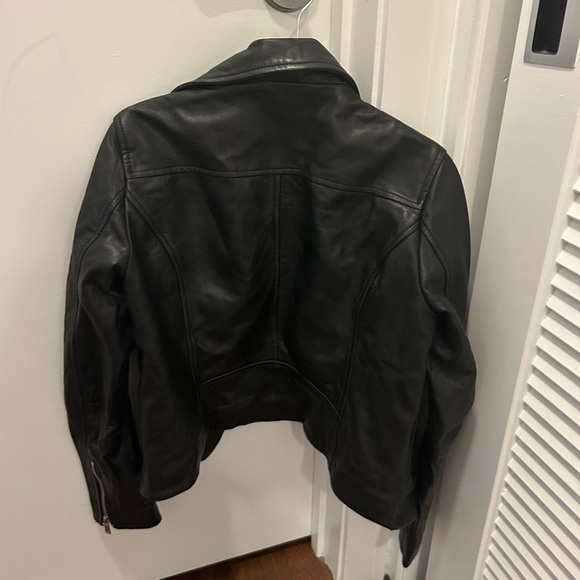 Zara leather moto jacket - Picture 6 of 6